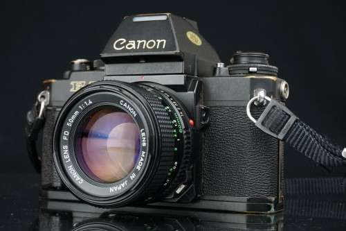 Cult Classic Canon New F-1Pro 35mm SLR with AE Finder and 50mm F1.4 Lens  **Good Condition**