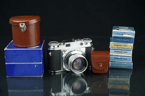 **Superb** Voigtlander Prominent 35mm Rangefinder Camera with Ultron 50mm f2 + Dynaron 100mm lenses*