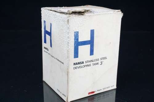 Hansa Stainless Steel Developing Tank for 120 Film 3 Inch