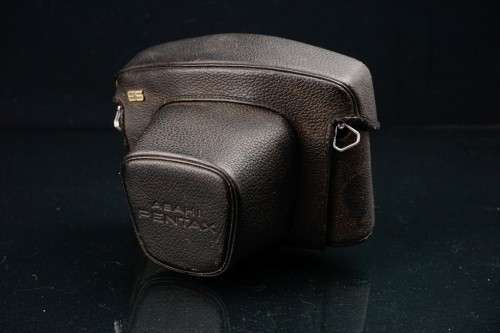 Rare Silver Pentax ES II 35mm SLR with Asahi 55mm F1.8 lens  **Excellent Condition + Leather Case**