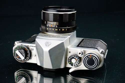 Pentax SV 35mm SLR with Asahi 55mm F2 lens  **Excellent Condition + Leather Half Case**