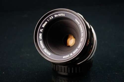 Canon 50mm f3.5 FD Macro Lens with Original 1:1 Extension Tube and Case  **Excellent Condition**