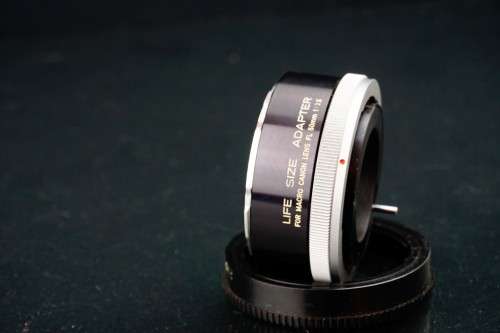 Canon 50mm f3.5 FD Macro Lens with Original 1:1 Extension Tube and Case  **Excellent Condition**