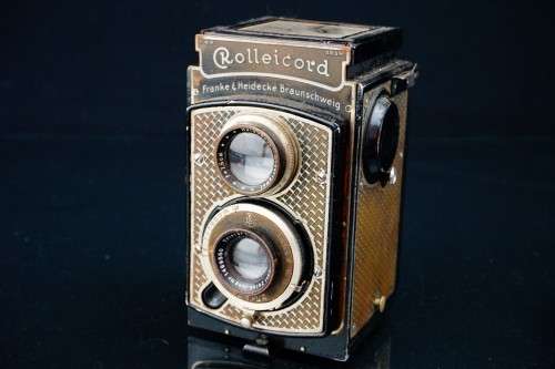 Art Deco Nickel Plated Rolleicord I TLR 6x6 Camera **Spares/Repair or Display**