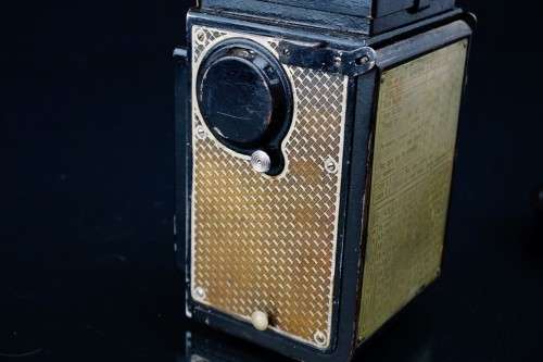 Art Deco Nickel Plated Rolleicord I TLR 6x6 Camera **Spares/Repair or Display**