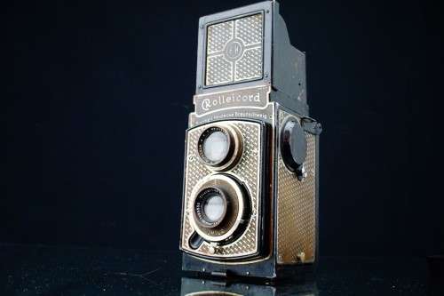 Art Deco Nickel Plated Rolleicord I TLR 6x6 Camera **Spares/Repair or Display**
