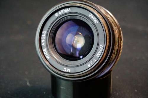 Vivitar MC Wide Angle 28mm F2.8 lens in Minolta MD Mount  **Good Condition**