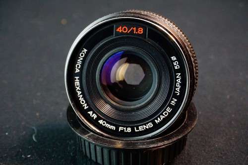 **Pancake Lens** Konica Hexanon 40mm F1.8 Lens in Konica AR Mount **Great Condition**