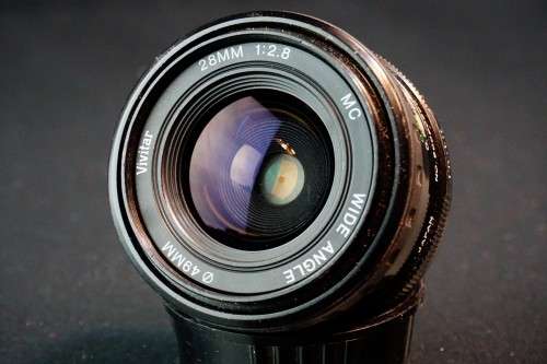 Vivitar MC Wide Angle 28mm F2.8 lens in Pentax PK Bayonet Mount  **Good Condition**