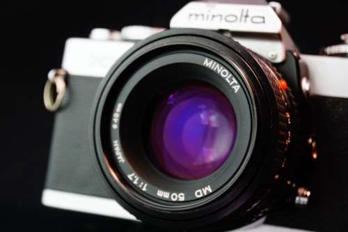 Legendary Minolta XD7 35mm SLR with Minolta MD 50mm F1.7 Lens **Excellent Condition**