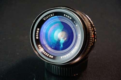 **Fast Wide** Vivitar 24mm F2 Lens in Nikon AIS Mount  **Good Condition**