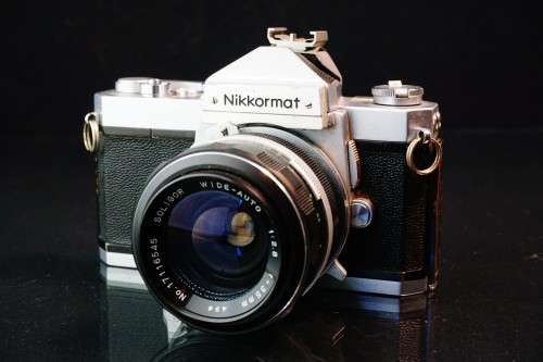 Nikon Nikkormat 35mm SLR Camera with Soligor 35mm F2.8 Lens  **Excellent Condition**