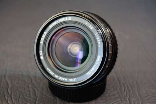 Sigma Mini Wide II Multi Coated 28mm F2.8 Lens in Pentax PK Mount  **Good Condition**