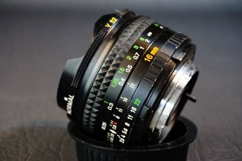 Minolta MD Fish Eye Rokkor 16mm F2.8 Lens in Minolta MD Mount  **Excellent Condition**