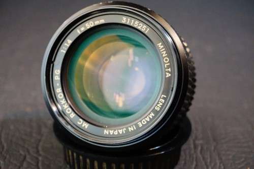 Minolta MC Rokkor-PG 50mm F1.4 Lens in Minolta MD Mount **Great Condition**