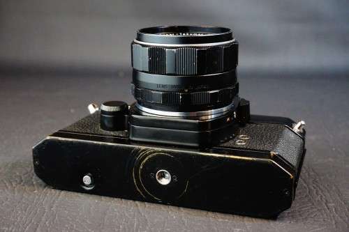 Asahi Pentax ES 35mm SLR Film Camera with Asahi Super Takumar 55mm F2 Lens