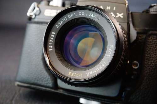 Asahi Pentax ESII 35mm SLR Film Camera with Asahi SMC Takumar 55mm F2 Lens  **Good Condition**