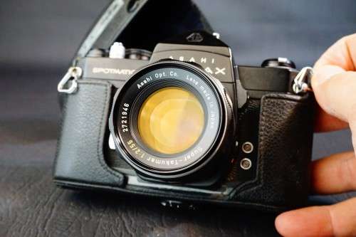 **Rare Black** Asahi Pentax SP 35mm SLR Film Camera + Asahi Super Takumar 55mm F2 Lens **Excellent**