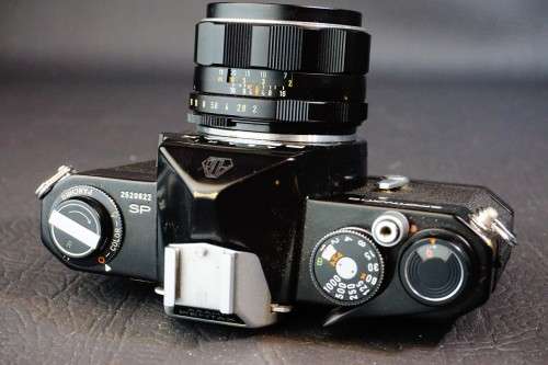 **Rare Black** Asahi Pentax SP 35mm SLR Film Camera + Asahi Super Takumar 55mm F2 Lens **Excellent**