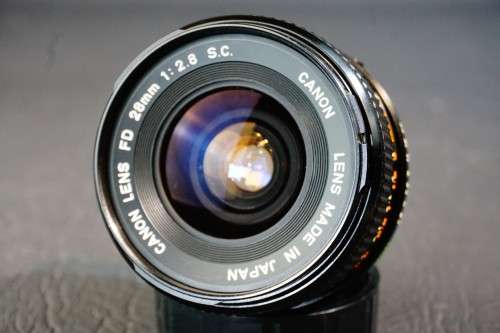 Canon FD S.C. 28mm F2.8 Lens in Canon FD Mount  **Excellent Condition**