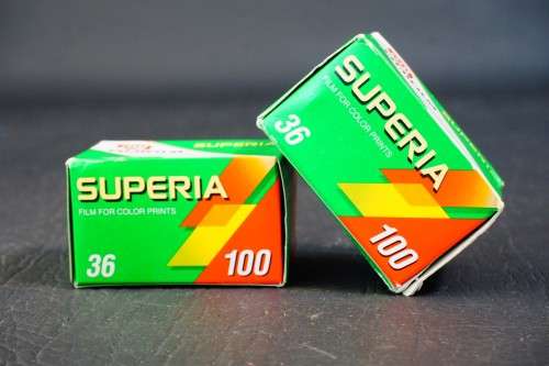 FujiFilm Superia 100 135 Film 36 Frames 2x Rolls, Sealed in Box  **Batch Tested Expired Film**