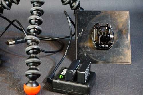 GoPro HERO 4 Black Edition LCD Touch Screen with 3 Batteries and Accessories **Excellent Condition**