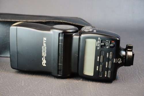 Pentax AF-500FTZ Shoe Mount Flash AF500FTZ For Pentax Cameras  **Excellent Condition**