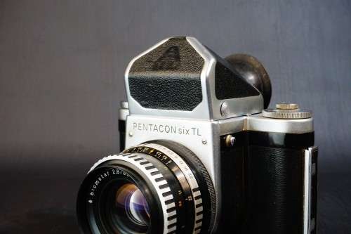 Pentacon Six TL 6x6 120 SLR Camera, Waist Level + Prism Finder and 80mm F2.8 Lens **Excellent**