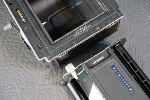 Hasselblad A12 V-Button Roll Film Back in Chrome with Matching Serial Numbers **Great Condition**