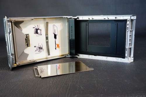 Polaroid film back for Hasselblad cameras