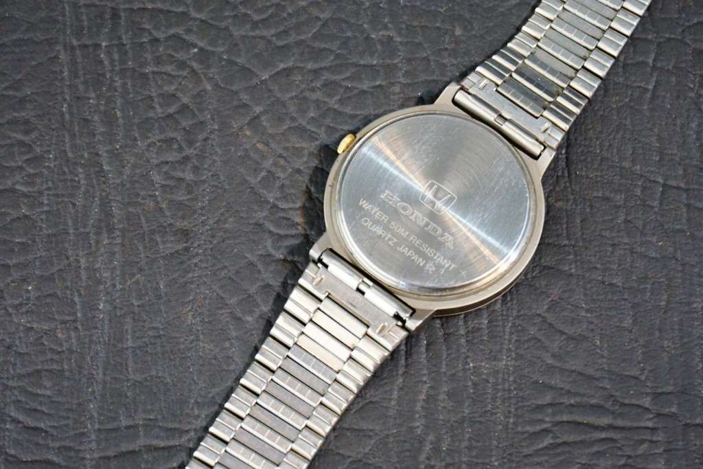Rare vintage Honda F1 racing titanium mens quartz watch 33mm made in Japan