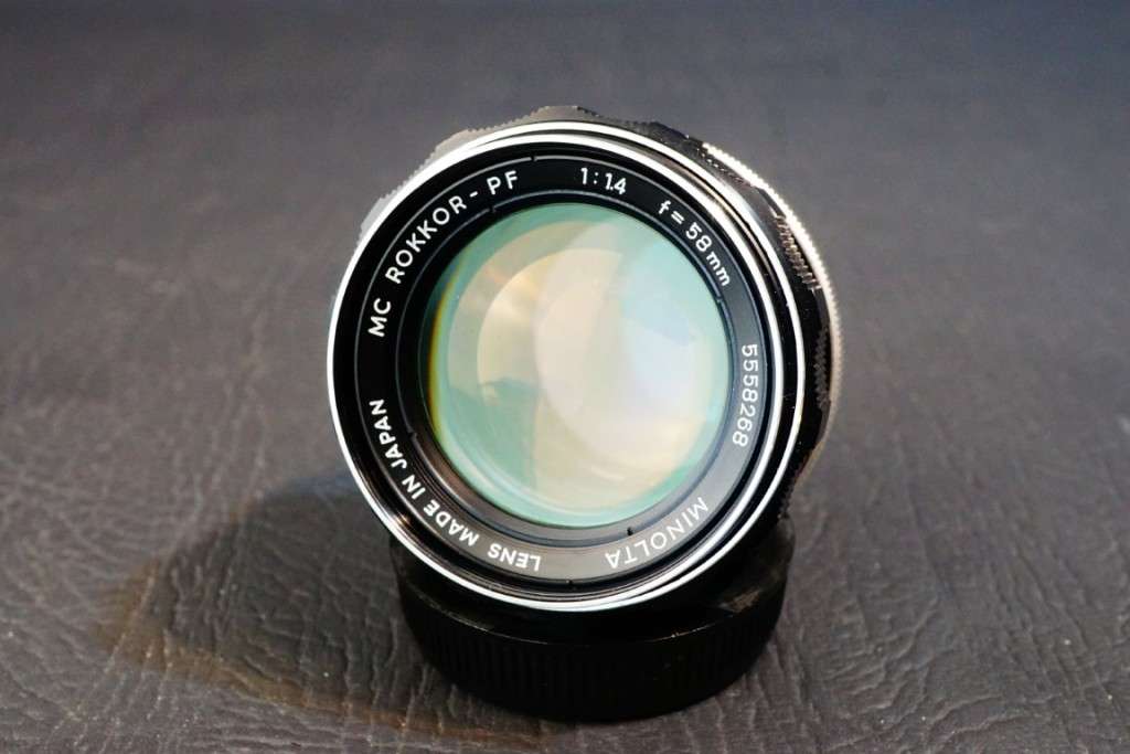 **Bokeh Legend** Minolta MC Rokkor PF 58mm F1.4 in Minolta MD Mount  **Excellent Condition**