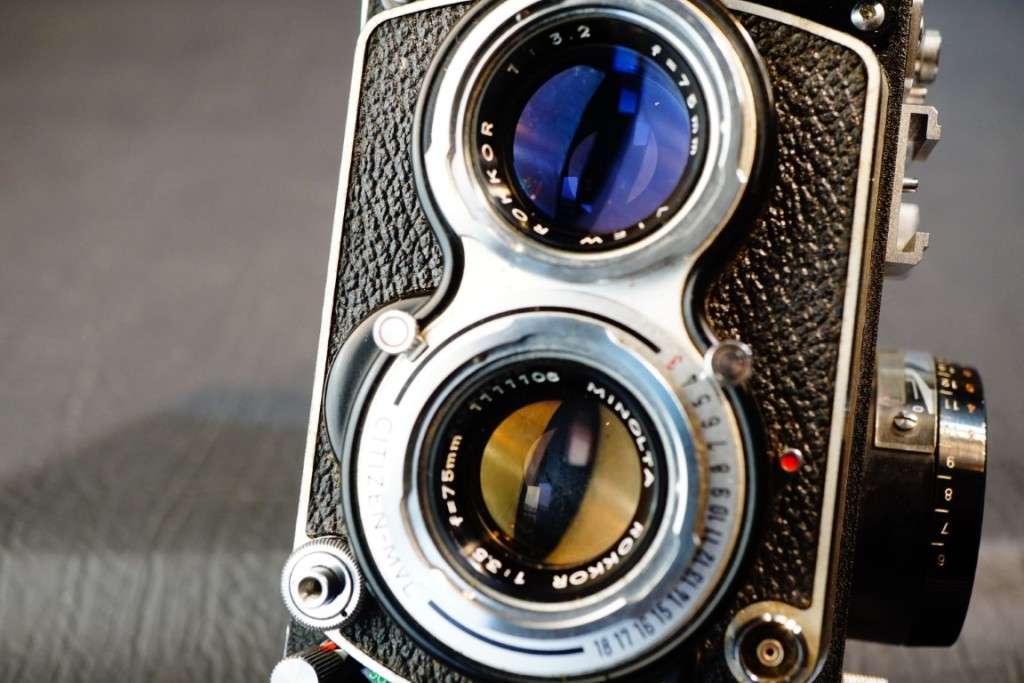 Minolta Autocord CdS TLR 6x6 Medium Format Camera with Built in CDS Meter  **Excellent Condition**