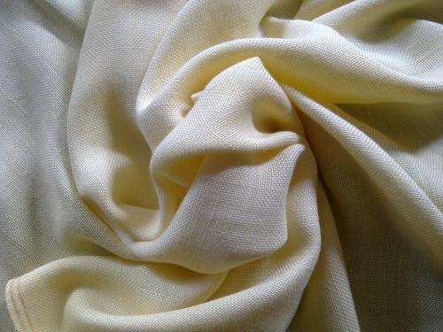 Pale yellow linen tablecloth