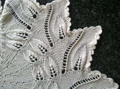 Beautiful large knitted doilie 44cm