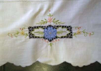 Beautiful hand embroidered tablecloth