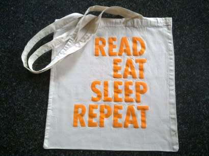 Cotton shoulder book bag