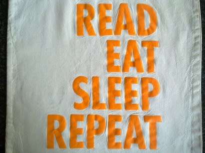 Cotton shoulder book bag