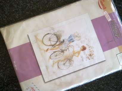 Embroidery kit - fabric, threads & instructions