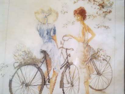 Embroidery kit - fabric, threads & instructions