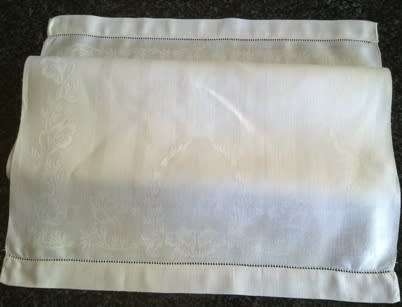 Antique linen guest hand towel