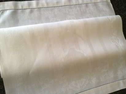 Antique linen guest hand towel