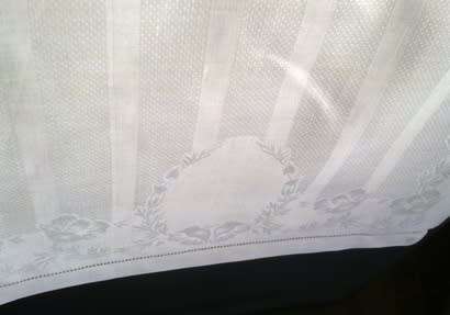 Antique linen guest hand towel