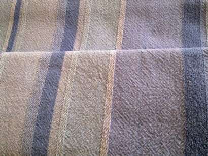 Casual blue stripe cotton tablecloth / sofa throw