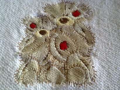 White cotton baby blanket