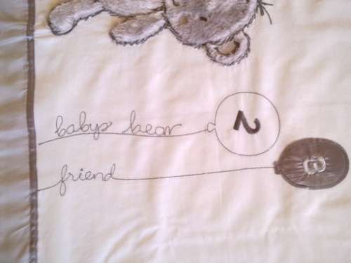 White cotton baby duvet cover