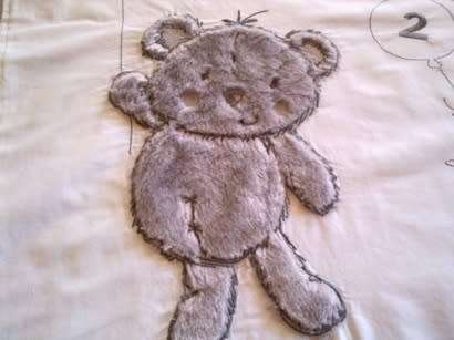 White cotton baby duvet cover