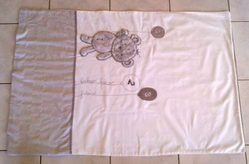 White cotton baby duvet cover