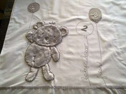 White cotton baby duvet cover