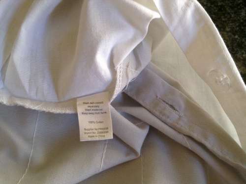 White cotton baby duvet cover